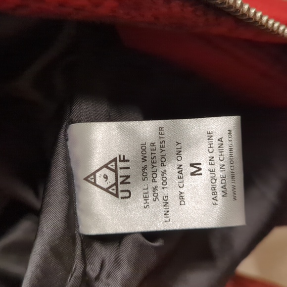 UNIF Boyfriend Plaid Moto Jacket Women's M - Picture 8 of 9